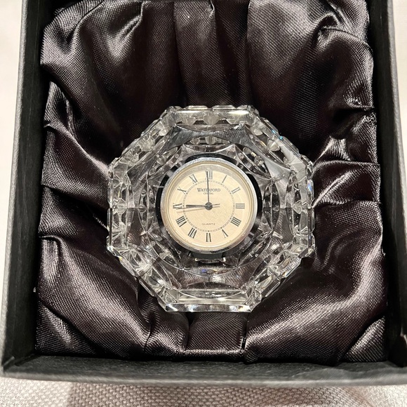 Waterford Crystal Other - Waterford Crystal Silver Accent Clock